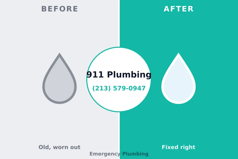 Before and after: plumbing repair Magnolia, NC